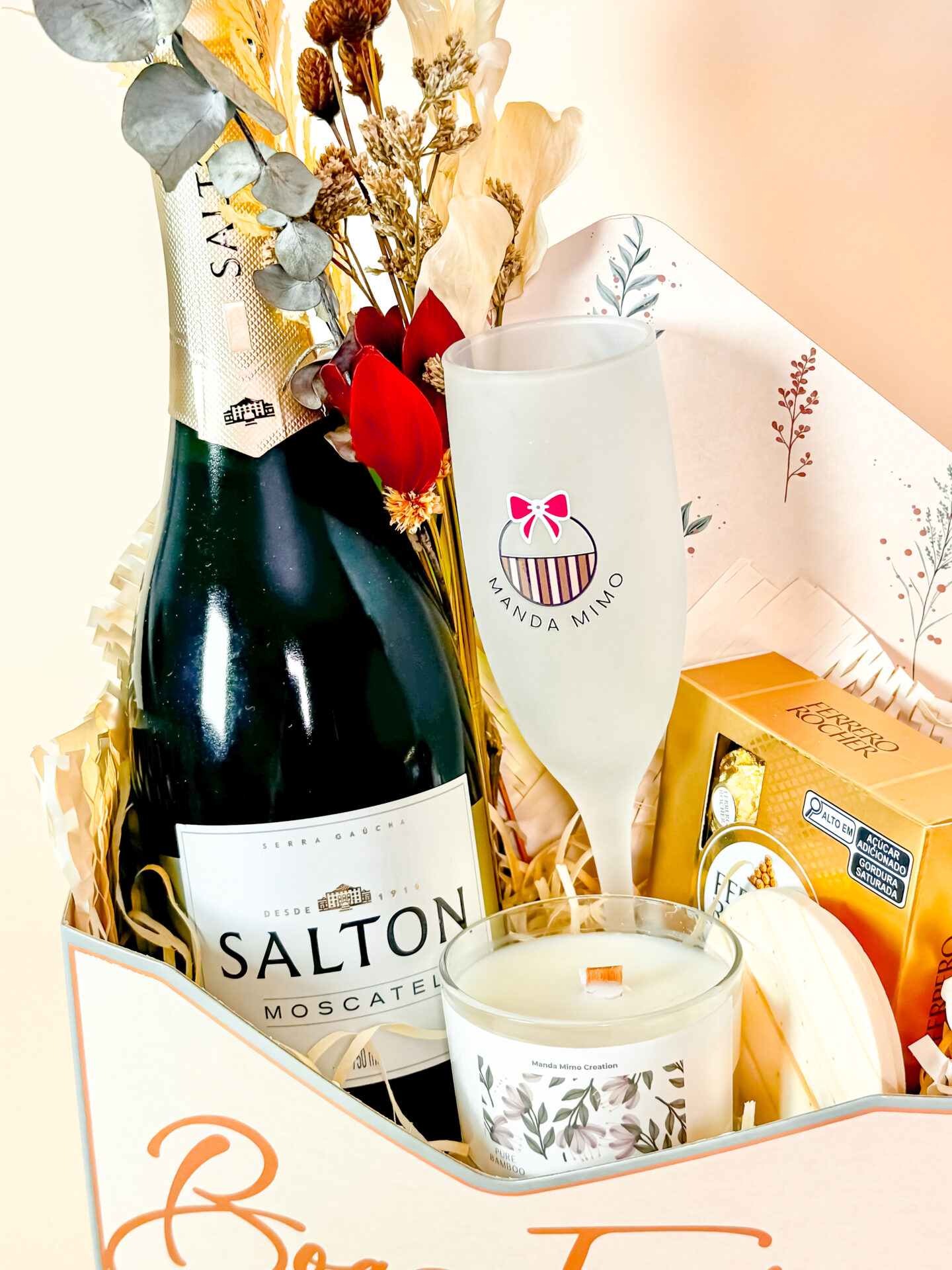 Brinde & Luz 1 | Cestas de Presente | Café Da Manhã | Manda Mimo Brinde & Luz